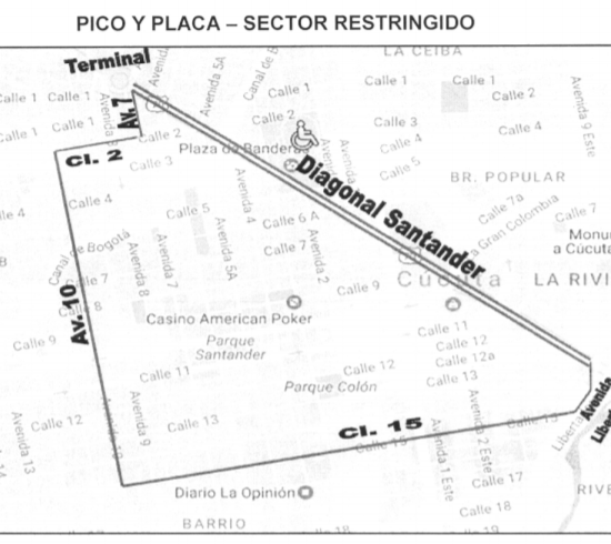 Pico & Placa en Cúcuta | CDA Canal Bogotá en Cúcuta